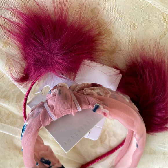 NWT Children's Place & Forever 21 Girls Set of TWO HeadBands in Pretty Colors - Picture 2 of 6